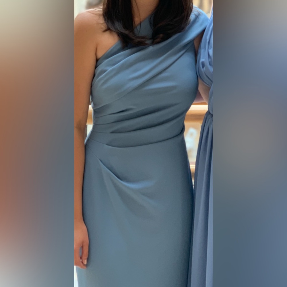 Elegant Blue Women's Bridesmaid Dress